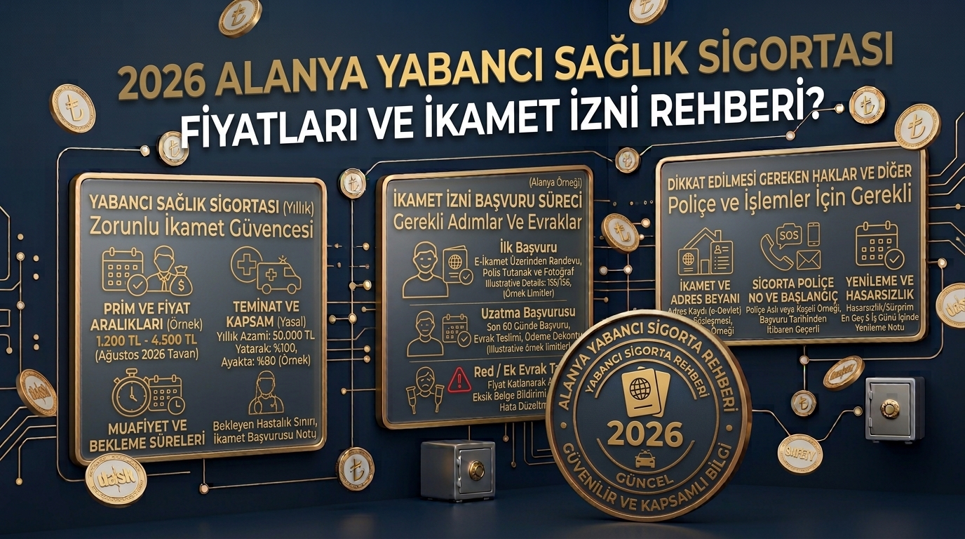 2026 Alanya Yabancı Sağlık Sigortası Fiyatları ve İkamet İzni Rehberi